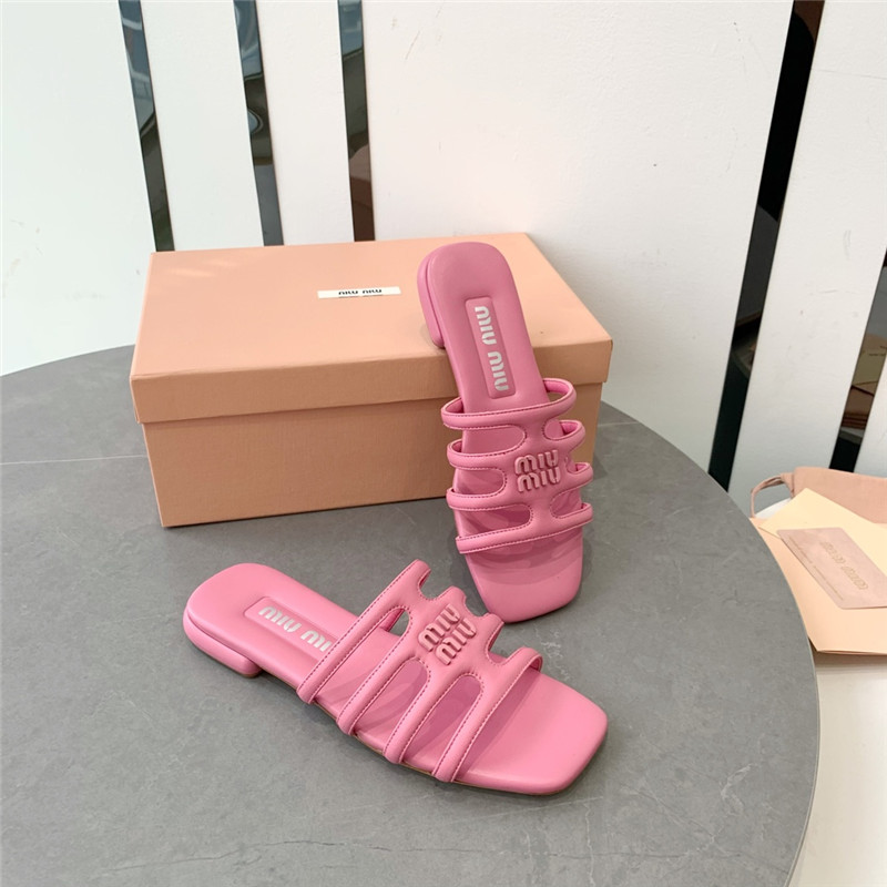 miumiu hollow octopus low heel sandals replica shoes