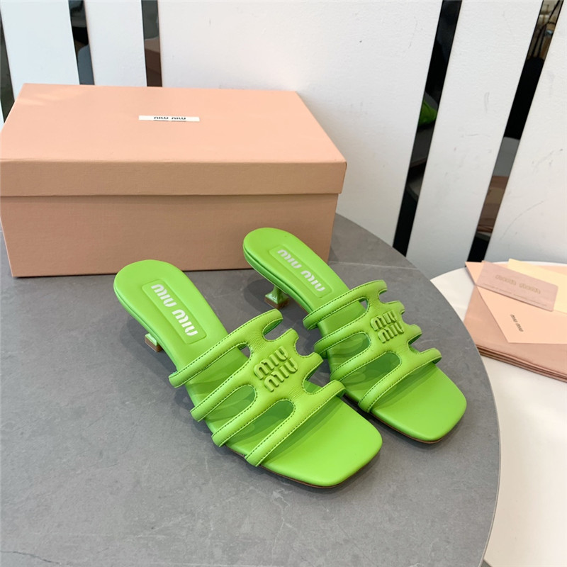 miumiu hollow octopus low heel sandals replica shoes