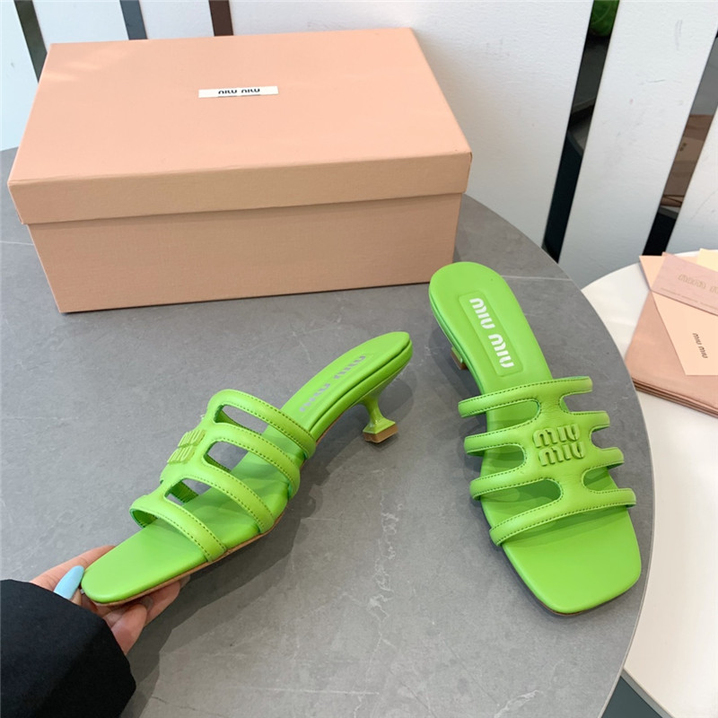 miumiu hollow octopus low heel sandals replica shoes