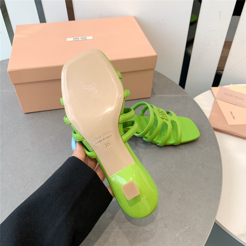 miumiu hollow octopus low heel sandals replica shoes