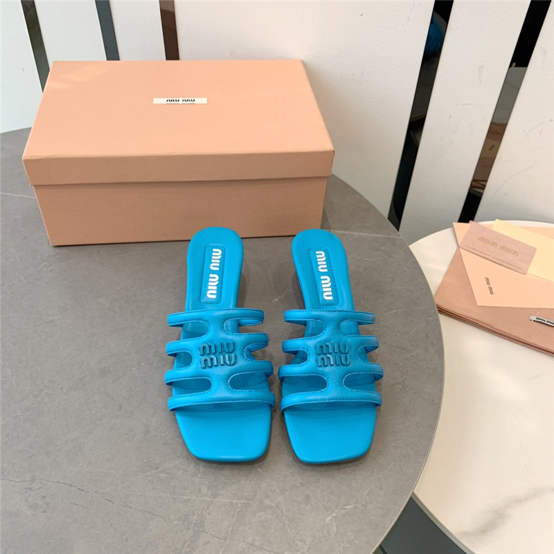 miumiu hollow octopus low heel sandals replica shoes