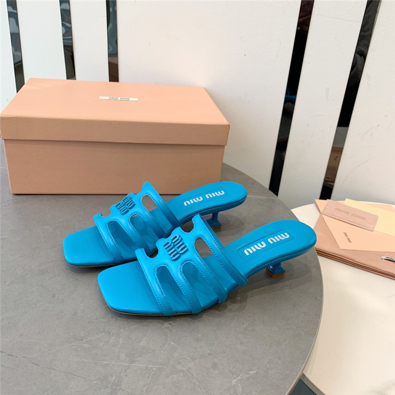 miumiu hollow octopus low heel sandals replica shoes