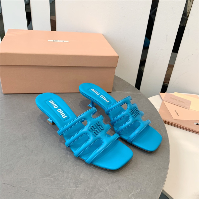 miumiu hollow octopus low heel sandals replica shoes