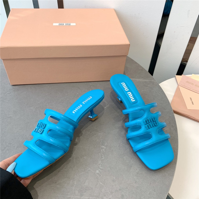 miumiu hollow octopus low heel sandals replica shoes