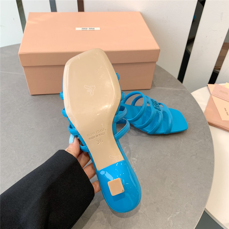 miumiu hollow octopus low heel sandals replica shoes