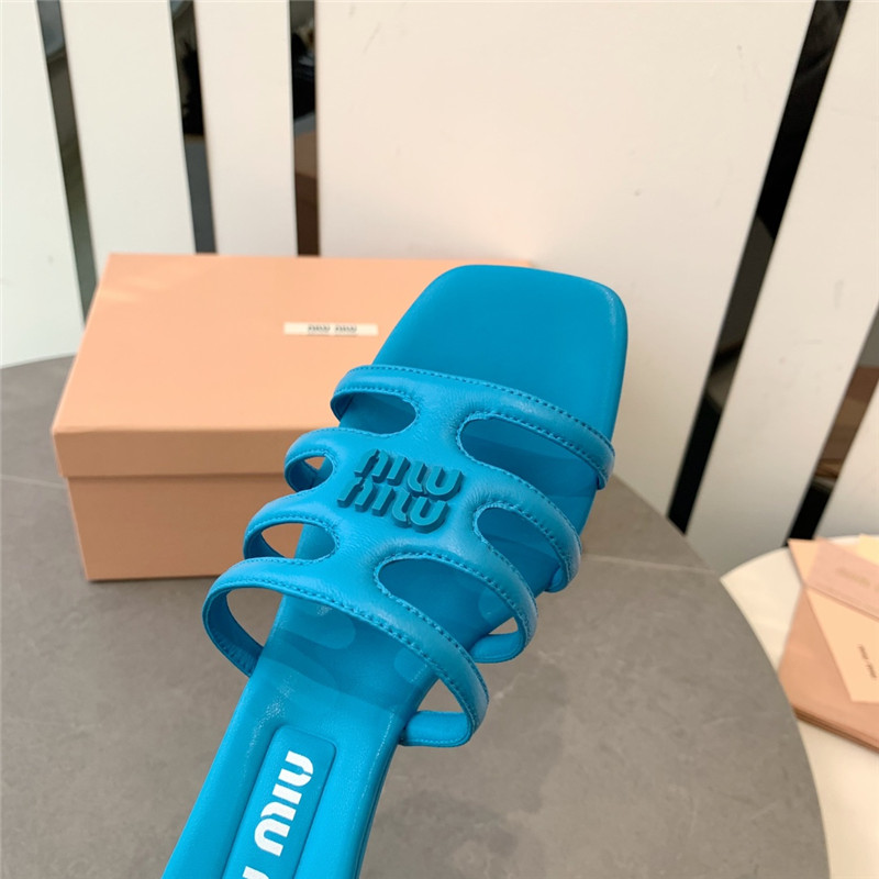 miumiu hollow octopus low heel sandals replica shoes