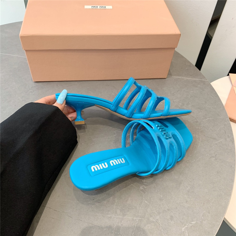 miumiu hollow octopus low heel sandals replica shoes