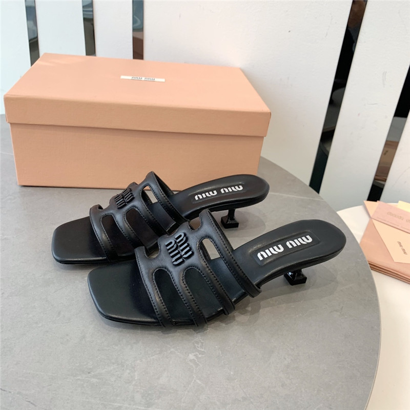 miumiu hollow octopus low heel sandals replica shoes