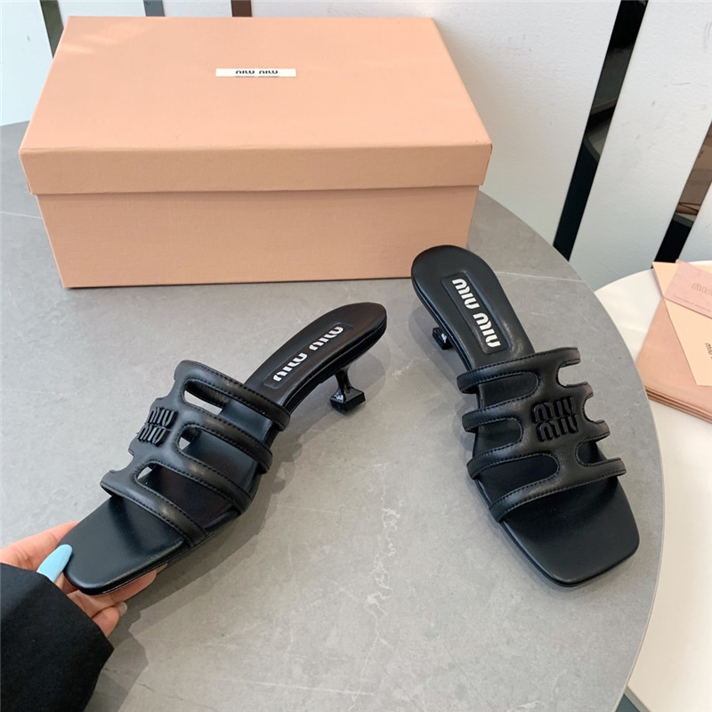 miumiu hollow octopus low heel sandals replica shoes