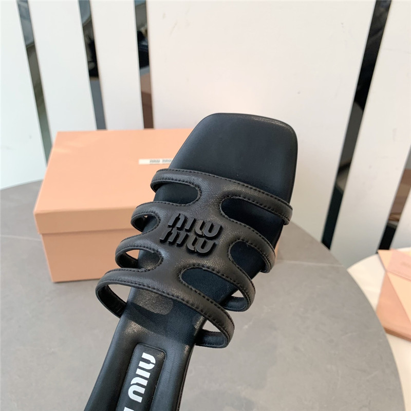 miumiu hollow octopus low heel sandals replica shoes