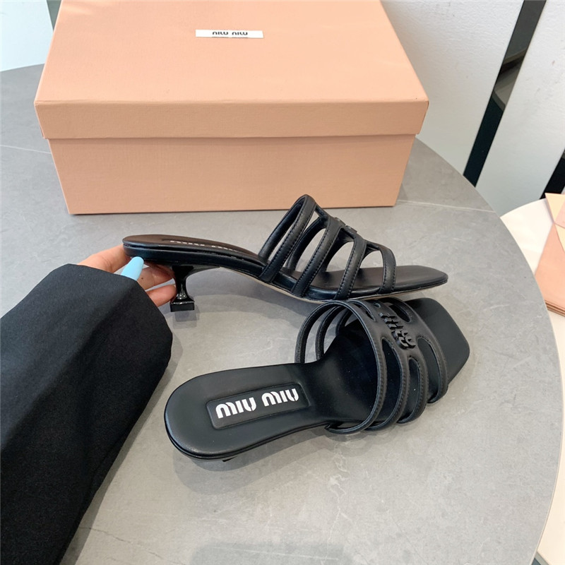 miumiu hollow octopus low heel sandals replica shoes