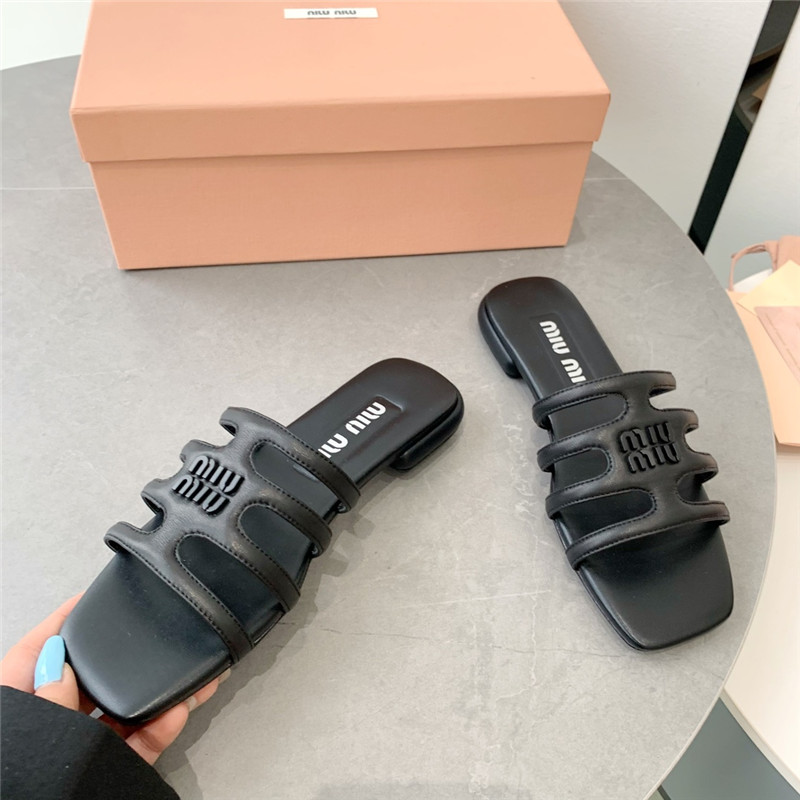 miumiu hollow octopus low heel sandals replica shoes