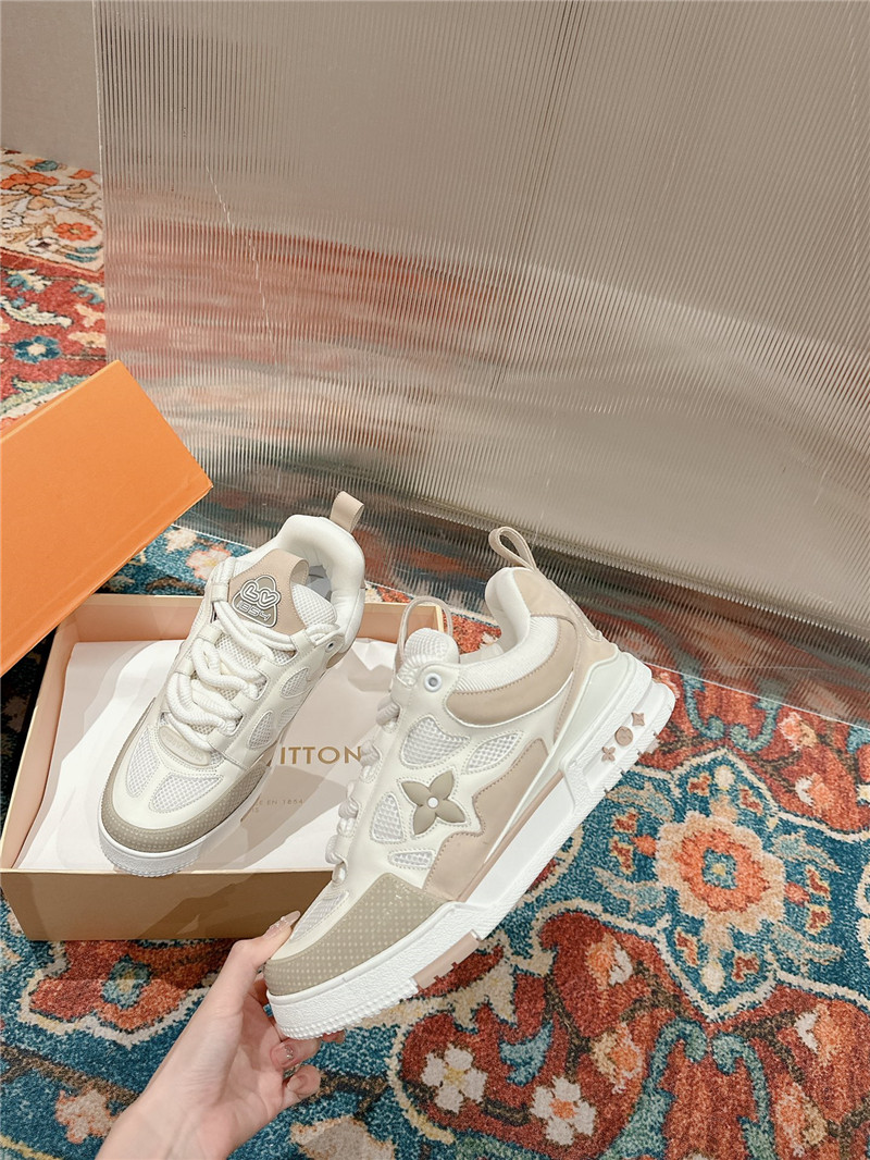 Louis Vuitton LV Women¡¯s Beige Skate Trainers
