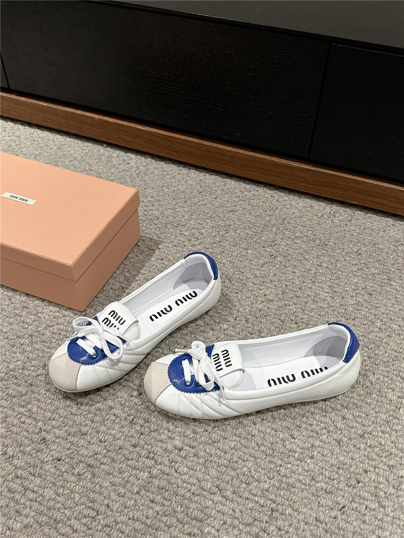 miumiu flat bun shoes replica shoes
