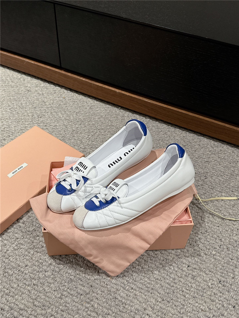 miumiu flat bun shoes replica shoes