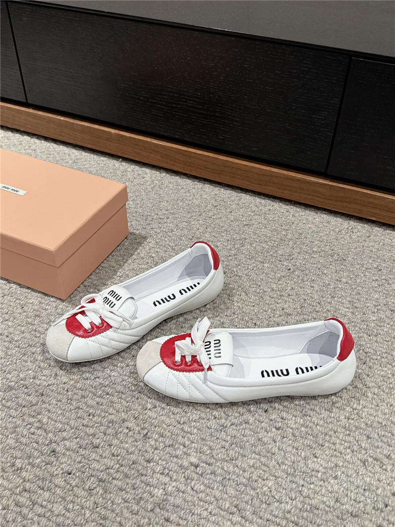 miumiu flat bun shoes replica shoes