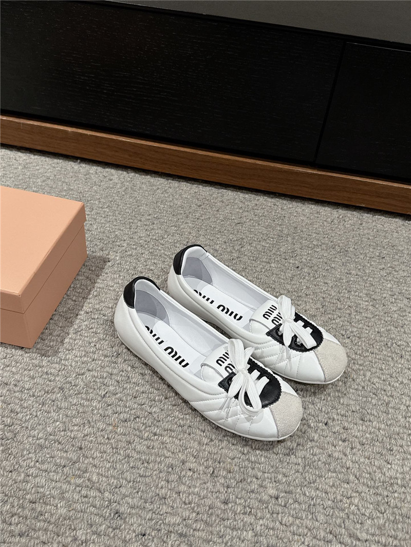 miumiu flat bun shoes replica shoes