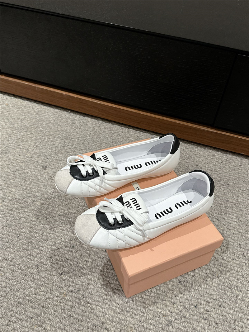 miumiu flat bun shoes replica shoes