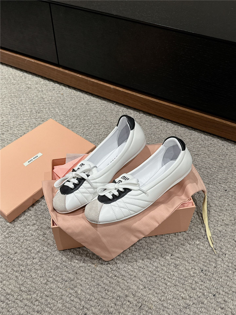 miumiu flat bun shoes replica shoes