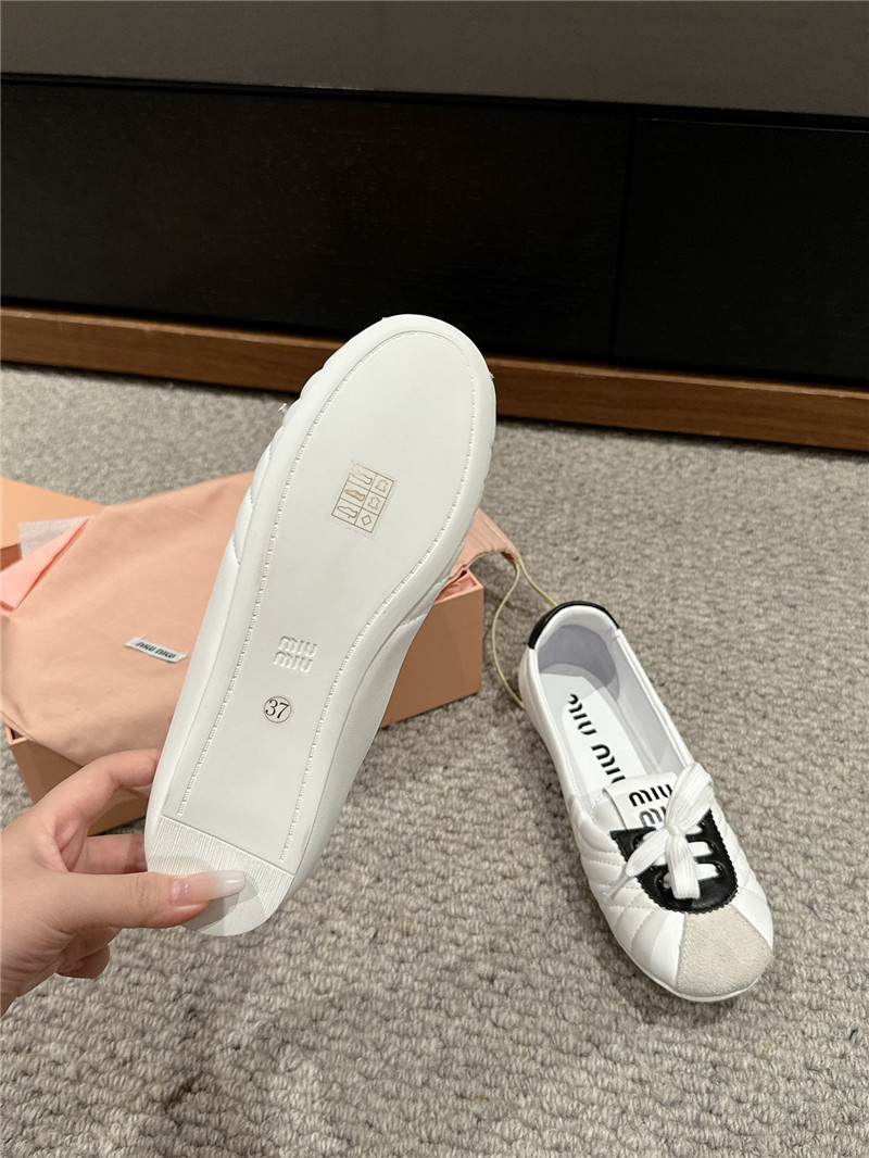 miumiu flat bun shoes replica shoes