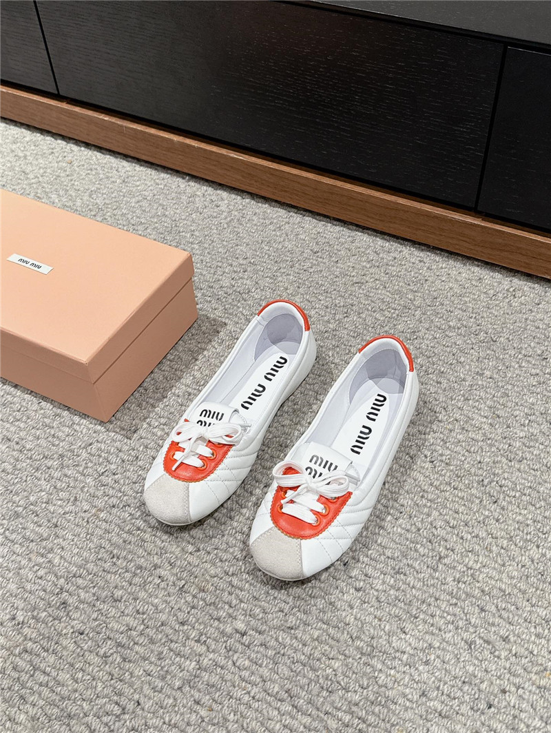 miumiu flat bun shoes replica shoes