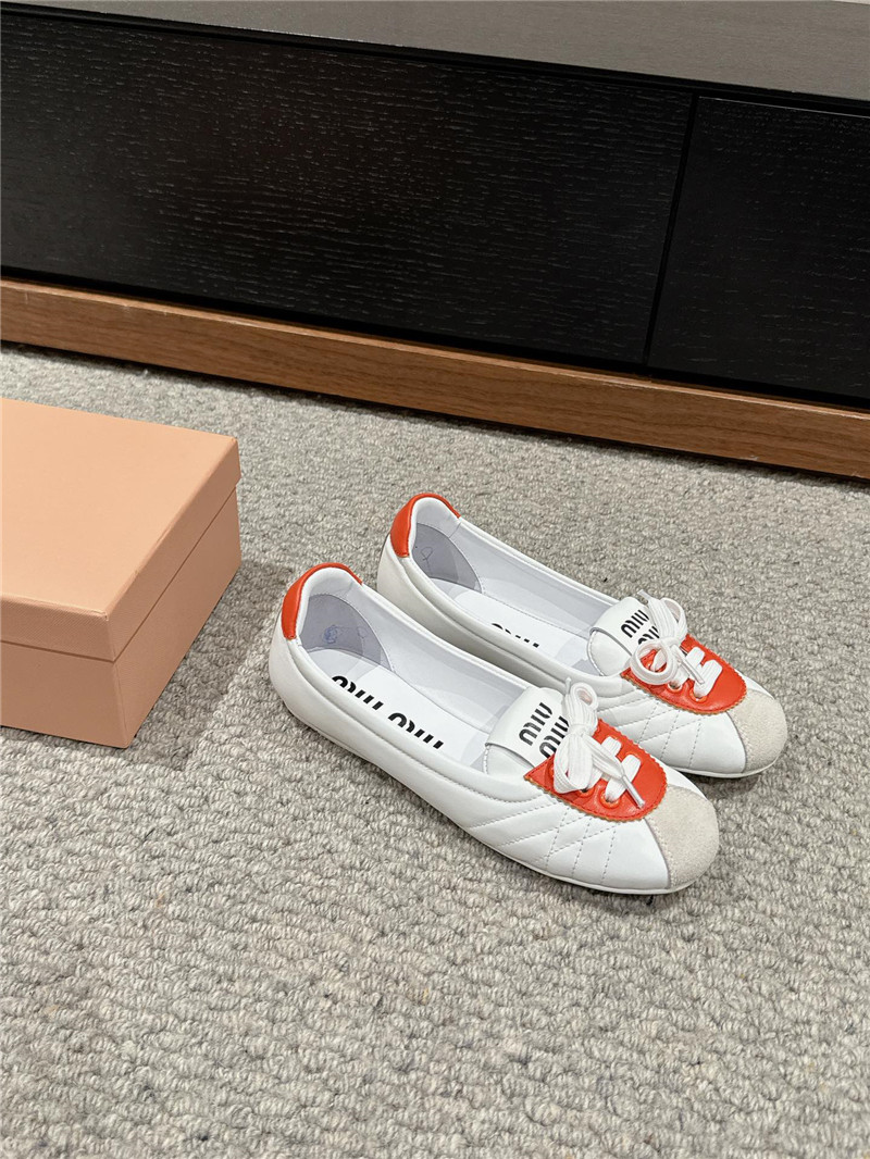 miumiu flat bun shoes replica shoes