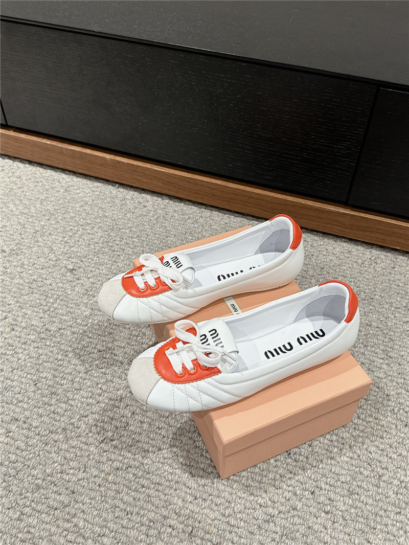 miumiu flat bun shoes replica shoes