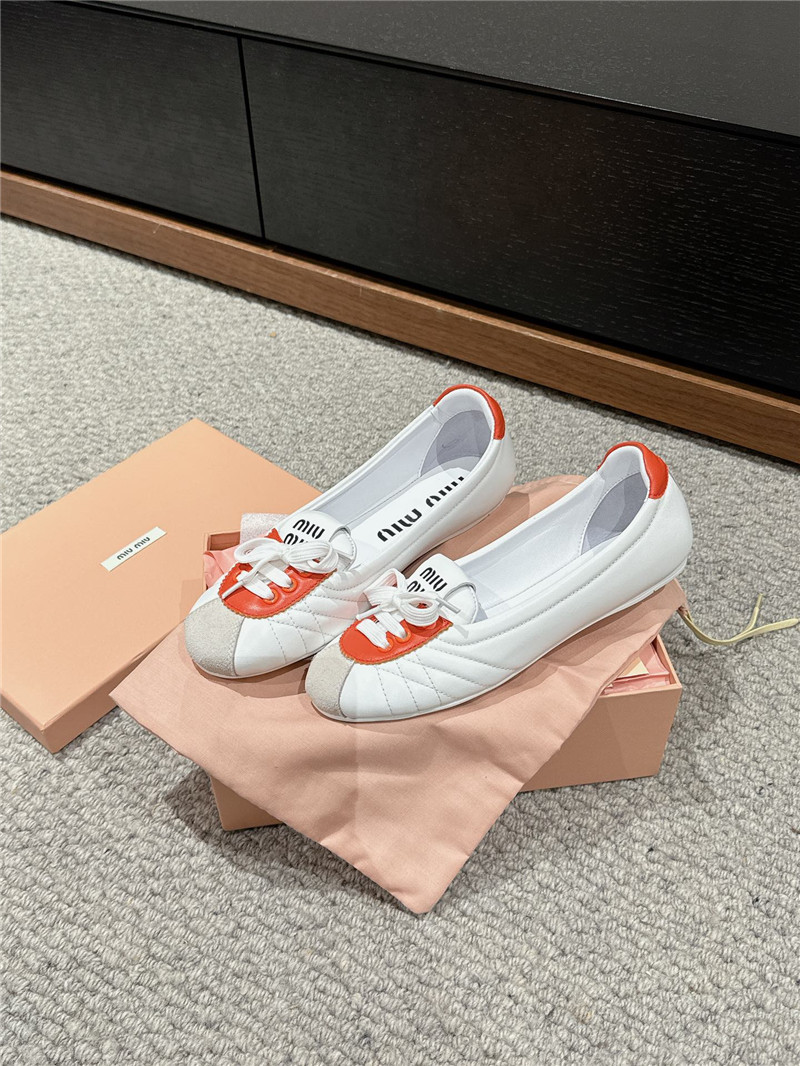 miumiu flat bun shoes replica shoes