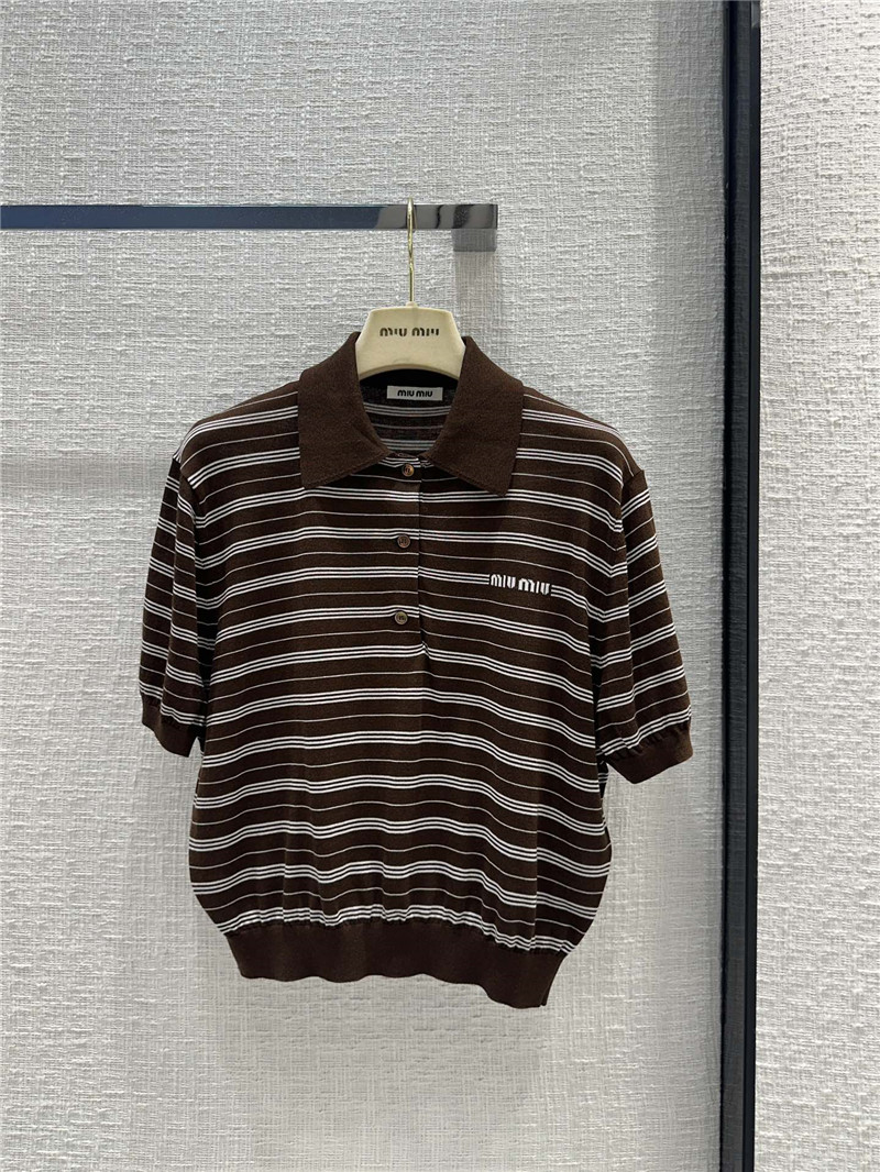 miumiu striped polo top replica d&g clothing