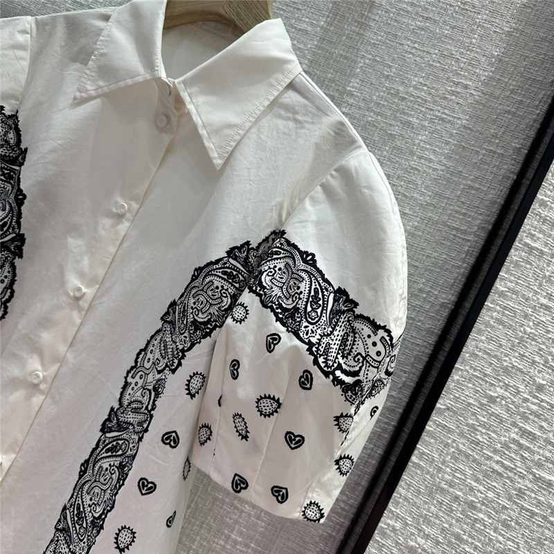 Chloé paisley print short-sleeved shirt replica designer clothes