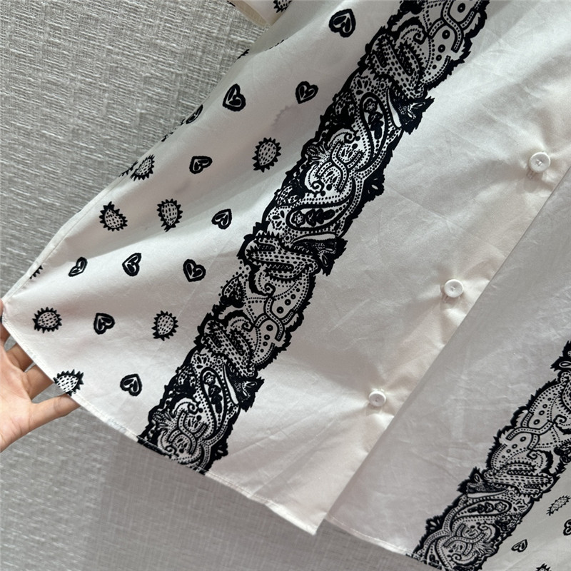 Chloé paisley print short-sleeved shirt replica designer clothes