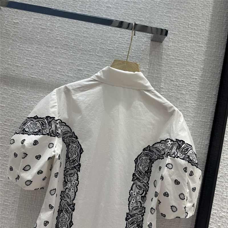 Chloé paisley print short-sleeved shirt replica designer clothes