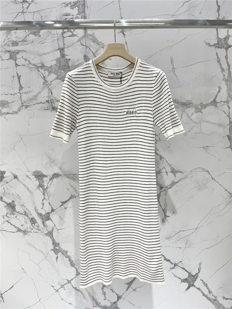 miumiu knitted short-sleeved dress replica clothes