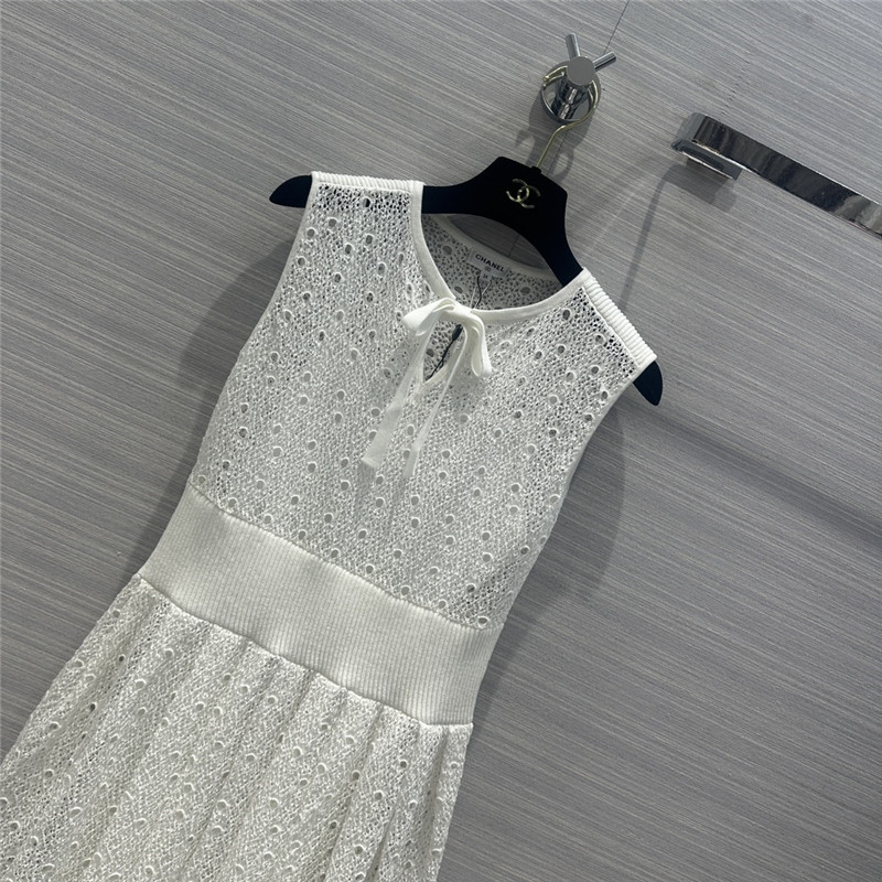 Ch**el hollow woven vest dress replica d&g clothing