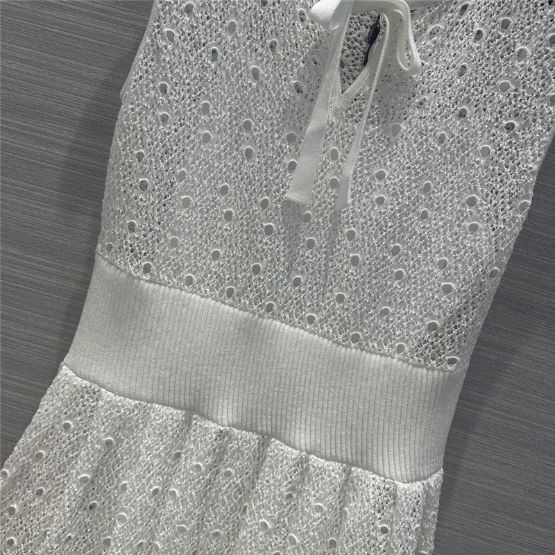 Ch**el hollow woven vest dress replica d&g clothing