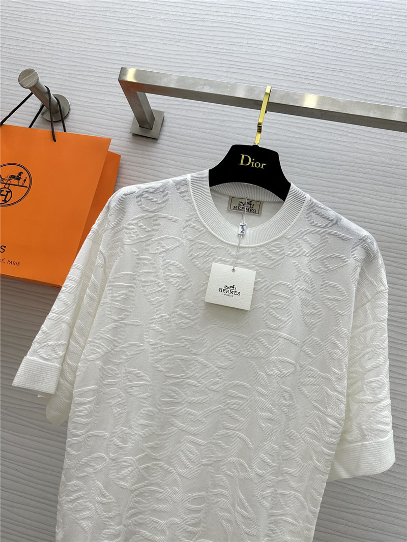 Hermes dark pattern short sleeve top replica clothing sites