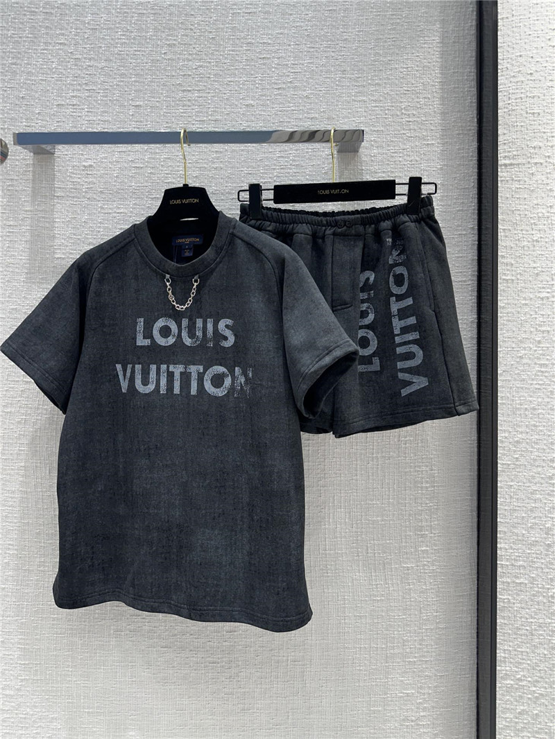 louis vuitton LV printed logo sports suit replica clothes