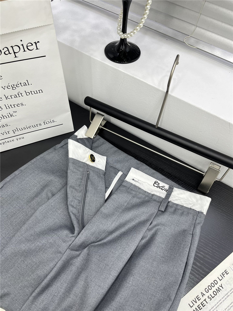 celine contrast waistline casual pants replica clothing sites