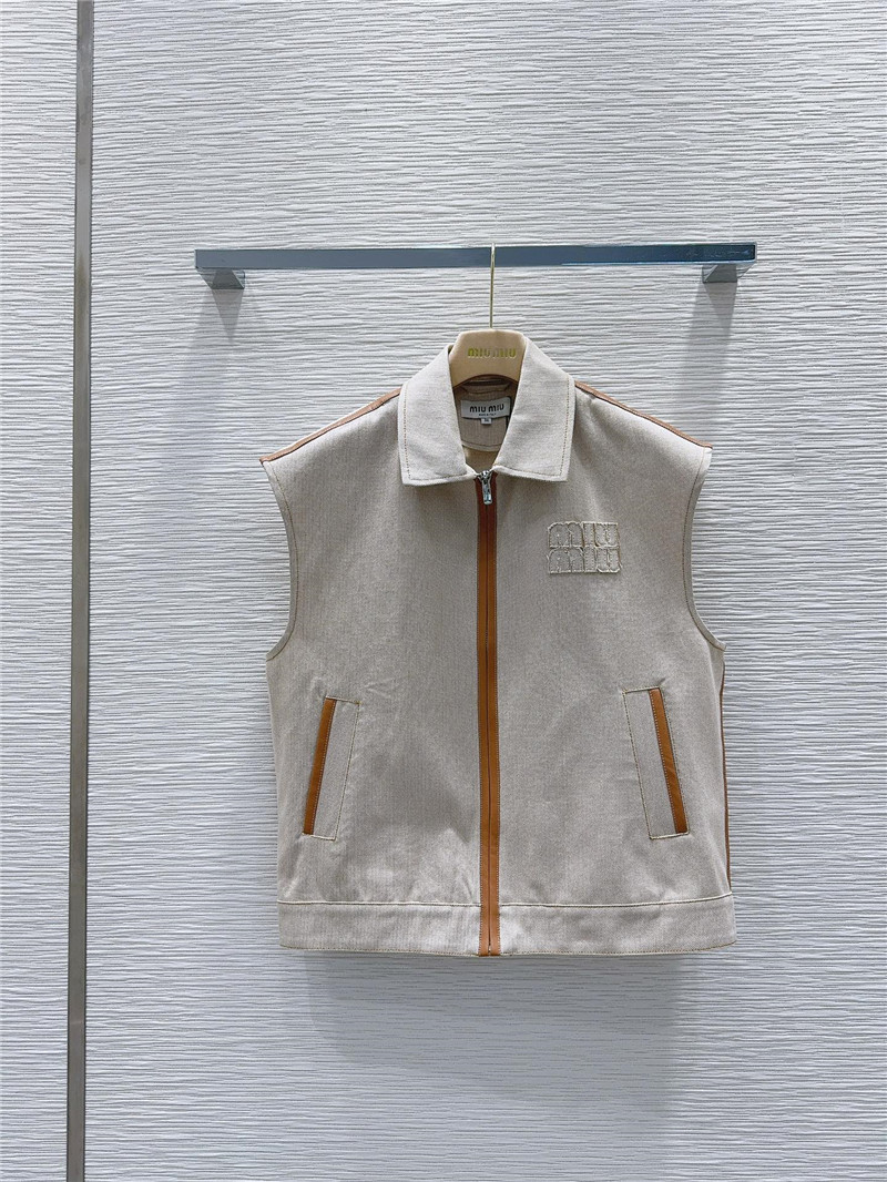 miumiu medieval nostalgic style vest replica clothes