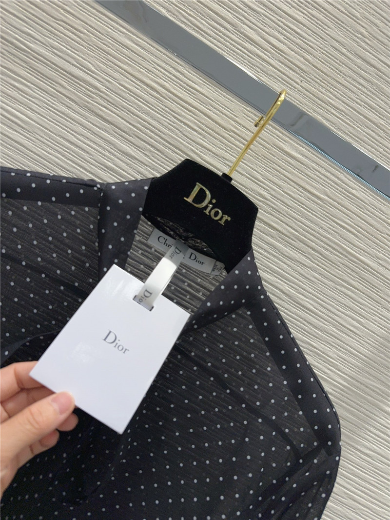 D10r polka dot ribbon shirt cheap replica designer clothes