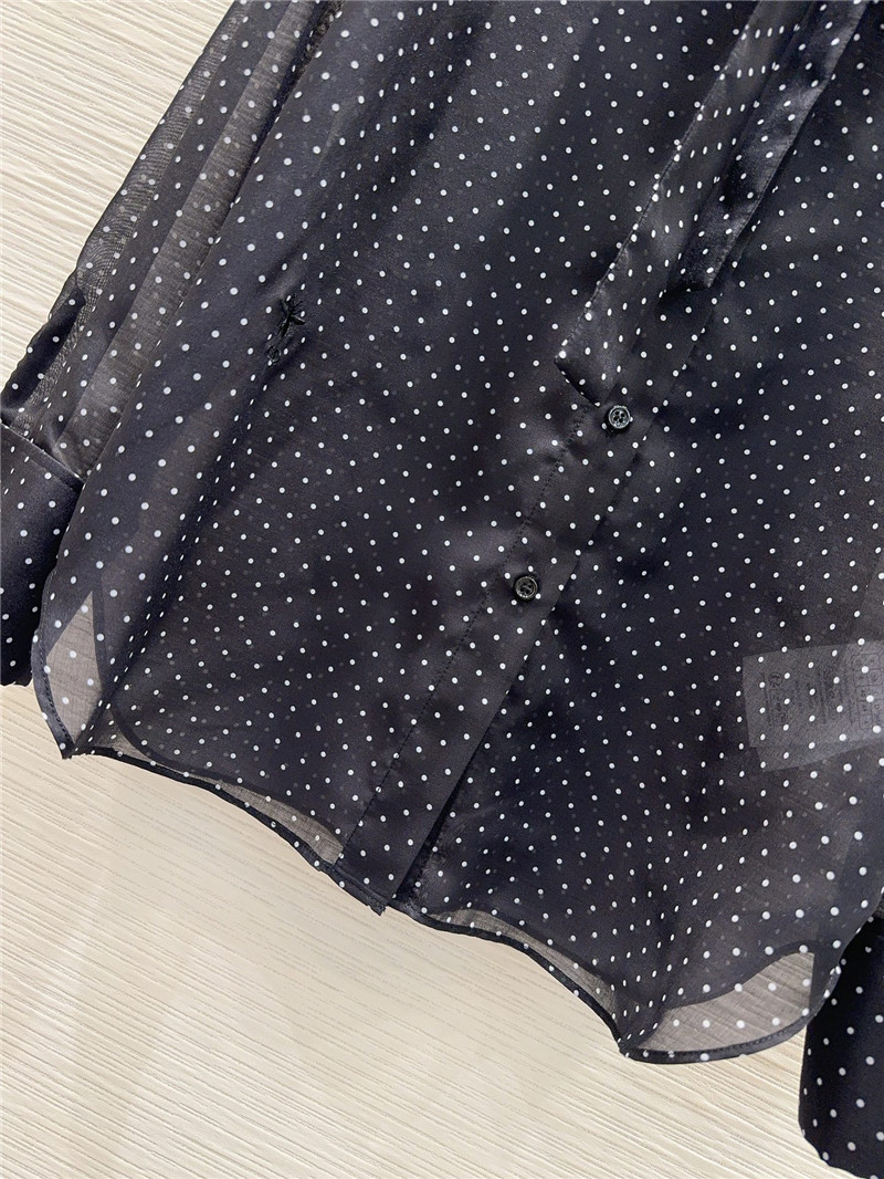 D10r polka dot ribbon shirt cheap replica designer clothes