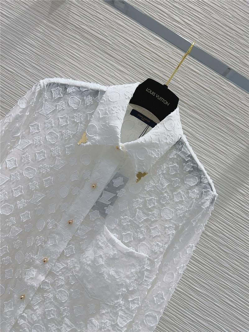 l0vis Vvtt0n lv semi-see-through shirt replicas clothes