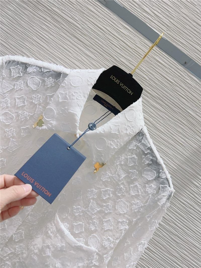 l0vis Vvtt0n lv semi-see-through shirt replicas clothes