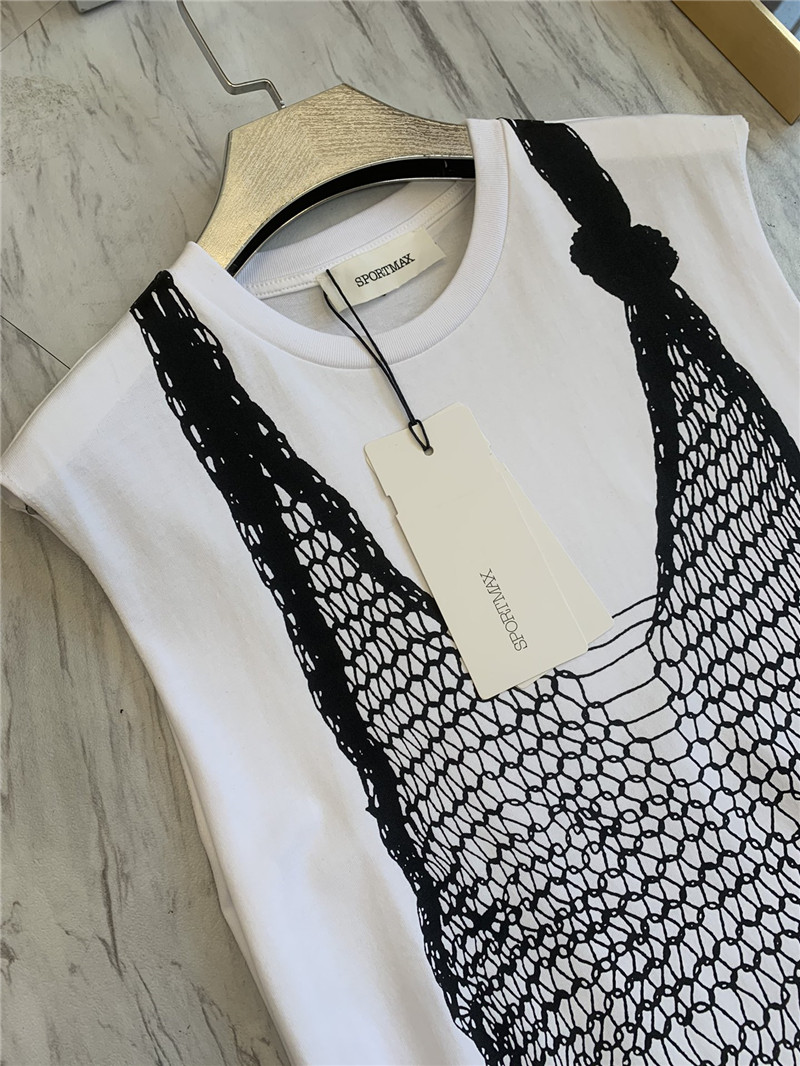 Vanitoo round neck sleeveless T-shirt replica clothing