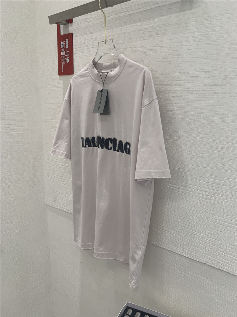 Ba1en*iaga dot letter print t-shirt replica clothes