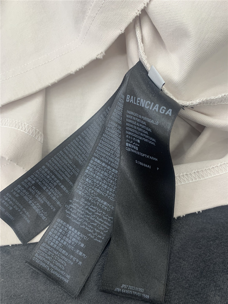 Ba1en*iaga dot letter print t-shirt replica clothes