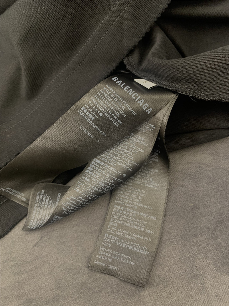 Ba1en*iaga dot letter print t-shirt replica clothes