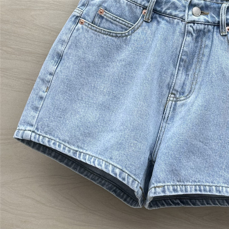 A1exa*der wang hollow embroidered denim shorts replica clothes
