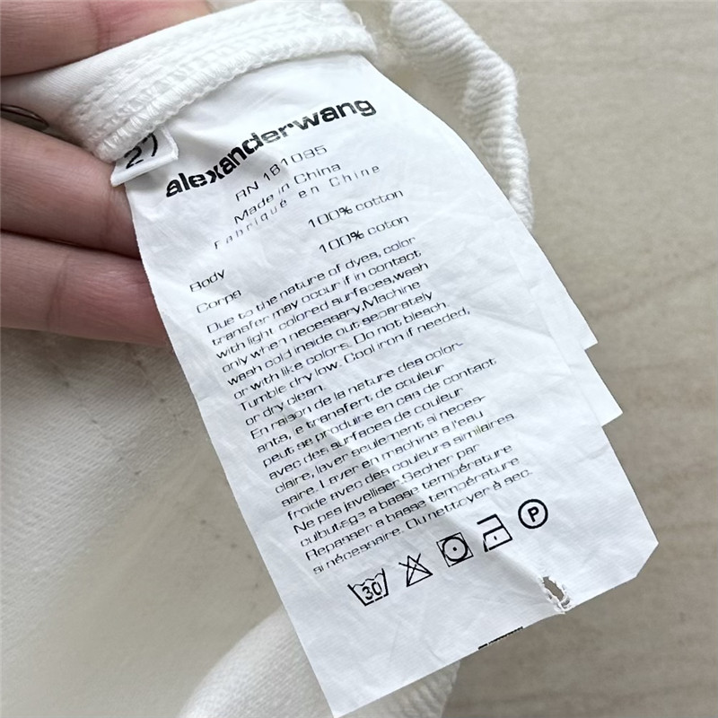 A1exa*der wang hollow embroidered denim shorts replica clothes