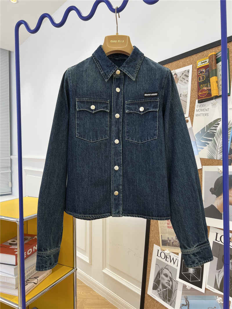 miumiu denim shirt jacket replica d&g clothing